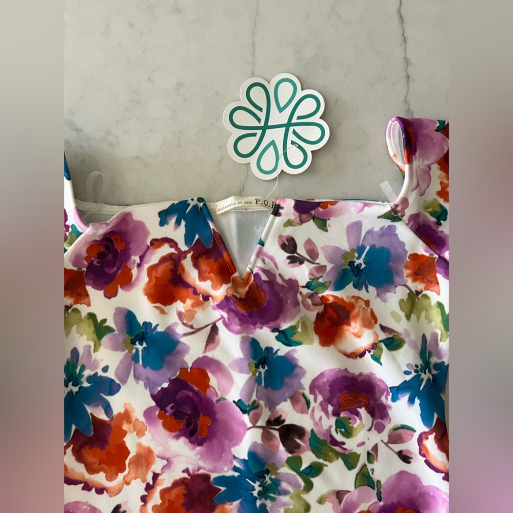 NWT, floral mini dress, size Small